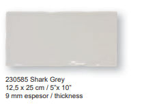 Bohemia shark grey 12.5X25.0