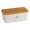 Boîte à pain en mélamine avec planche à pain intégrée - blanc - conservation du - 1