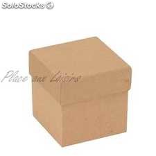 Boîte cube cartonnée 8,9 cm-Contenant très soigné