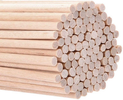 Boîte de 2500 bâtons en bois 400 x 5 x 5 mm (rondes)) - Photo 3