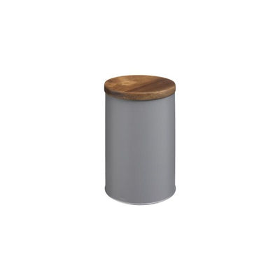 Boîte de conservation cylindrique - d 10,3 x h 15 cm - gris