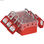 Boîte de consignation de groupe ultra-compacte + 6 cadenas rouges à clés - Photo 3