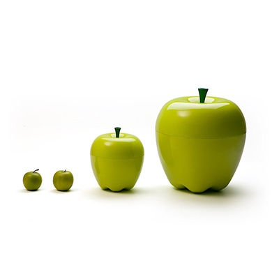 Boite en forme de pomme - 31,5 x 26 cm - vert - Photo 2