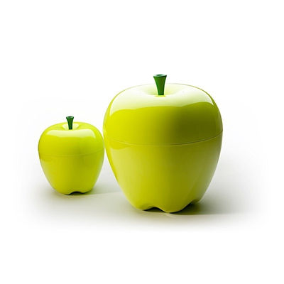 Boite en forme de pomme - 31,5 x 26 cm - vert - Photo 3