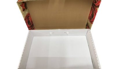 Boîte pour les lots de cadeau en carton avec poignée extra large - Photo 2