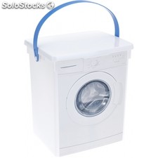 Boite pour lessive forme machine à laver - 5 l - blanc