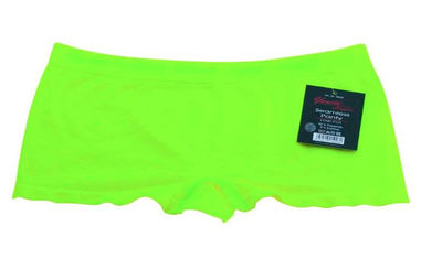 Bokserki obcisłe miękkie Damskie Bezszwowe 5008 neon zółty - Zdjęcie 2