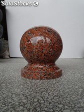 Bola de granito rojo diámetro 40cm bola de piedra pulida decoración exterior