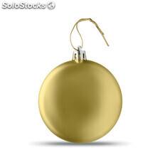 Bola de Natal achatada ouro MICX1454-98