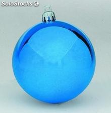 Bola de navidad azul metalizada 30 cm