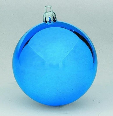 Bola de navidad azul metalizada 30 cm