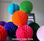 Bola de papel Nido de Abeja 8 colores. Complementos decoracion bodas candy bar - 1