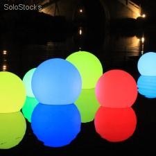 Bola led, esfera, luminosa, 35cm, RGB, recargable, flotante
