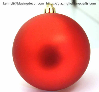 Bola plástica barata de alta calidad de la decoración de la Navidad