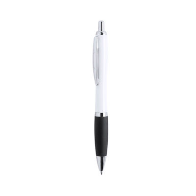 Bolígrafo actual en blanco con agarre en colores vivos