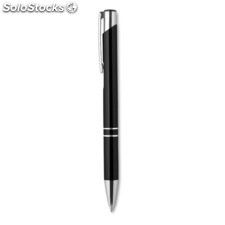 Bolígrafo aluminio pulsador negro MIMO8893-03