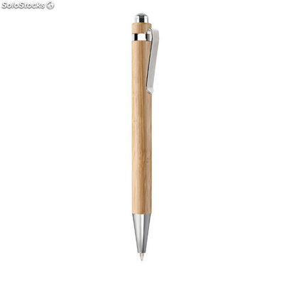 Bolígrafo automático de bambú