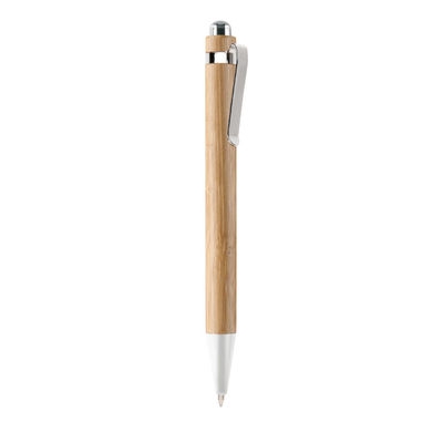 Bolígrafo automático de bambú MO7318-40
