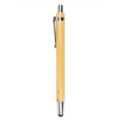 Bolígrafo bambú con puntero