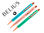 Boligrafo belius brela cuerpo hexagonal con clip colores pasteles caja de regalo - 1