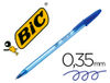 Boligrafo bic cristal soft azul punta de 1.2 mm