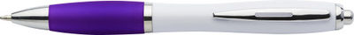Bolígrafo bicolor en blanco y color con antideslizante