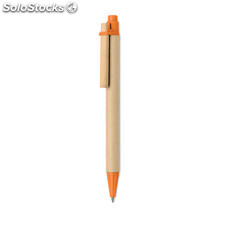 Bolígrafo carton y PLA naranja MIMO6119-10