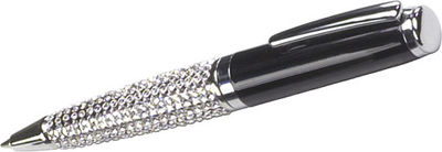 Bolígrafo Charles Dickens con cristales Swarovski de Tinta negra