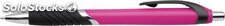 Bolígrafo colores vivos con pulsador y antideslizante