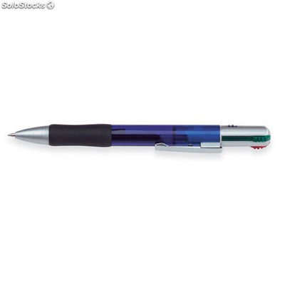 Bolígrafo con 4 colores azul transparente MIKC5116-23
