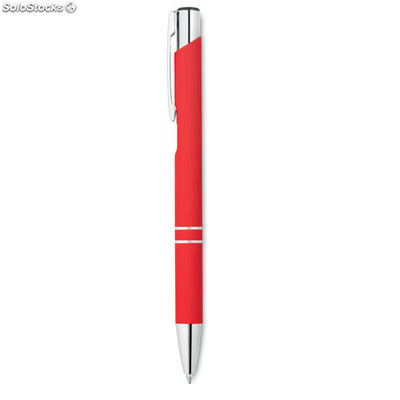 Bolígrafo con acabado caucho rojo MIMO8857-05