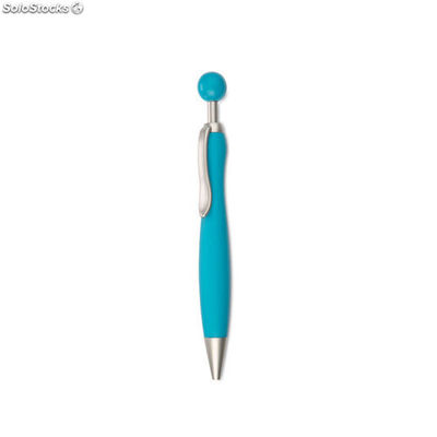 Bolígrafo con pulsador azul celeste MIIT3689-66