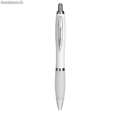 Bolígrafo con pulsador en ABS blanco MIKC3314-06