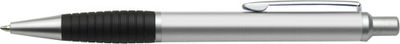Bolígrafo de aluminio con pulsador y antideslizante