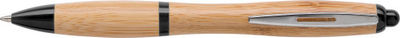 Bolígrafo de bambú con detalles en color abs - Foto 2