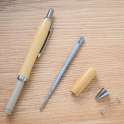 Boligrafo de bambú prensado en forma de calabaza - Foto 3