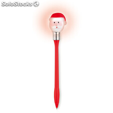 Bolígrafo de capucha con luz y detalle de Papa Noel