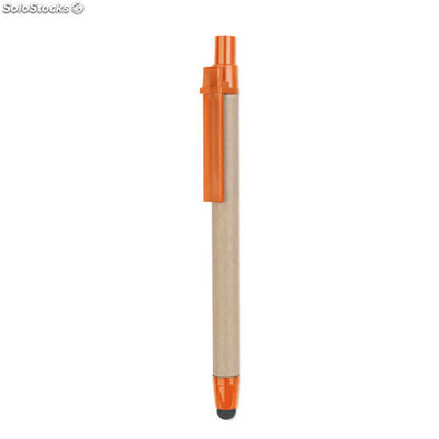 Bolígrafo de cartón reciclado naranja MIMO8089-10
