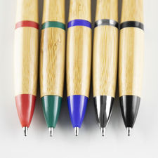 Bolígrafo de madera y color
