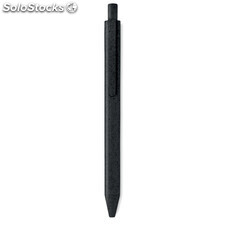 Bolígrafo de paja y ABS negro MIMO9614-03
