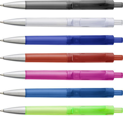 Bolígrafo de plástico traslúcido y Tinta azul - Foto 2