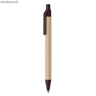 Bolígrafo de pulsador papel marron MIMO9862-01
