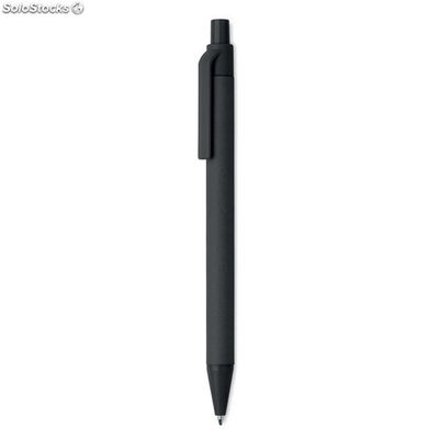 Bolígrafo de pulsador PLA negro MIMO9830-03