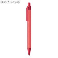 Bolígrafo de pulsador PLA rojo MIMO9830-05