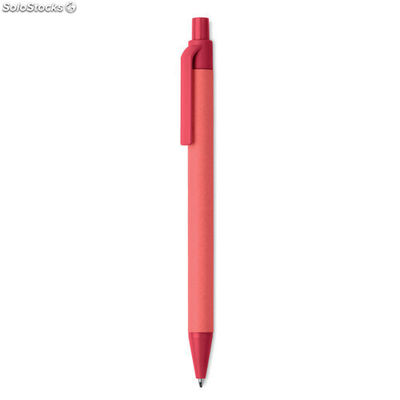 Bolígrafo de pulsador PLA rojo MIMO9830-05