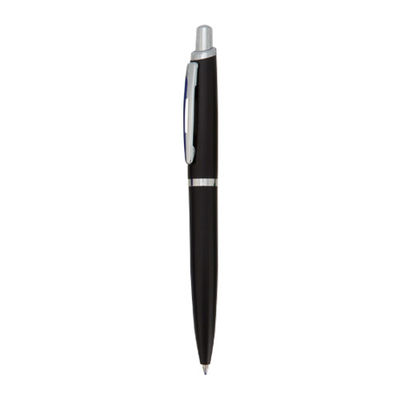 Bolígrafo elegante con mecanismo pulsador y acabado brillante