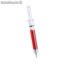 Bolígrafo en forma de jeringuilla con líquido interior en colores