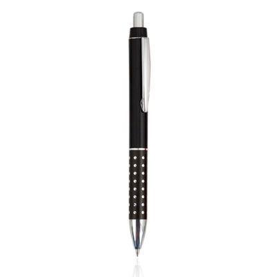 Bolígrafo llamativo bicolor con colores metalizados y plateado