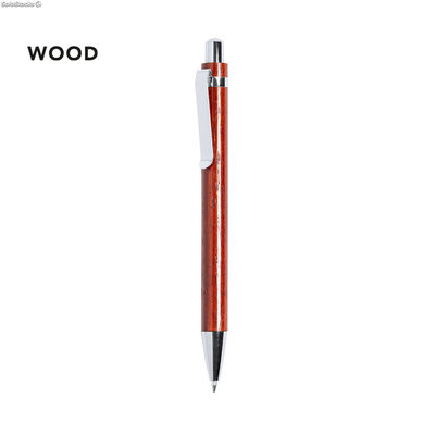 Bolígrafo madera natural tinta azul - Foto 2