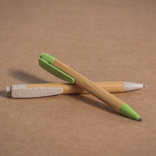 Bolígrafo madera y fibra de trigo